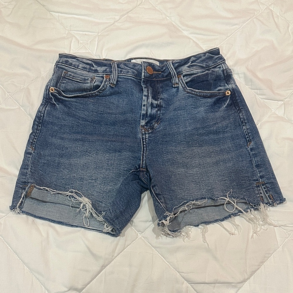 NWOT Dear John Blue Distressed Jean Shorts size 26